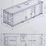 Illustrative container home floor plan concept