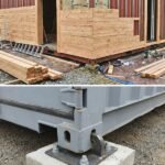 Exterior wood siding being installed by hand